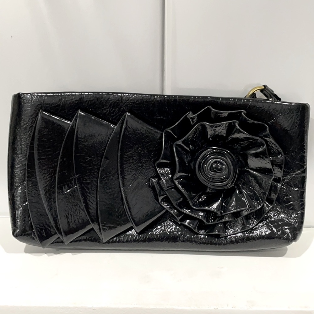 Wrist Black purse Flower clutch Big Budda